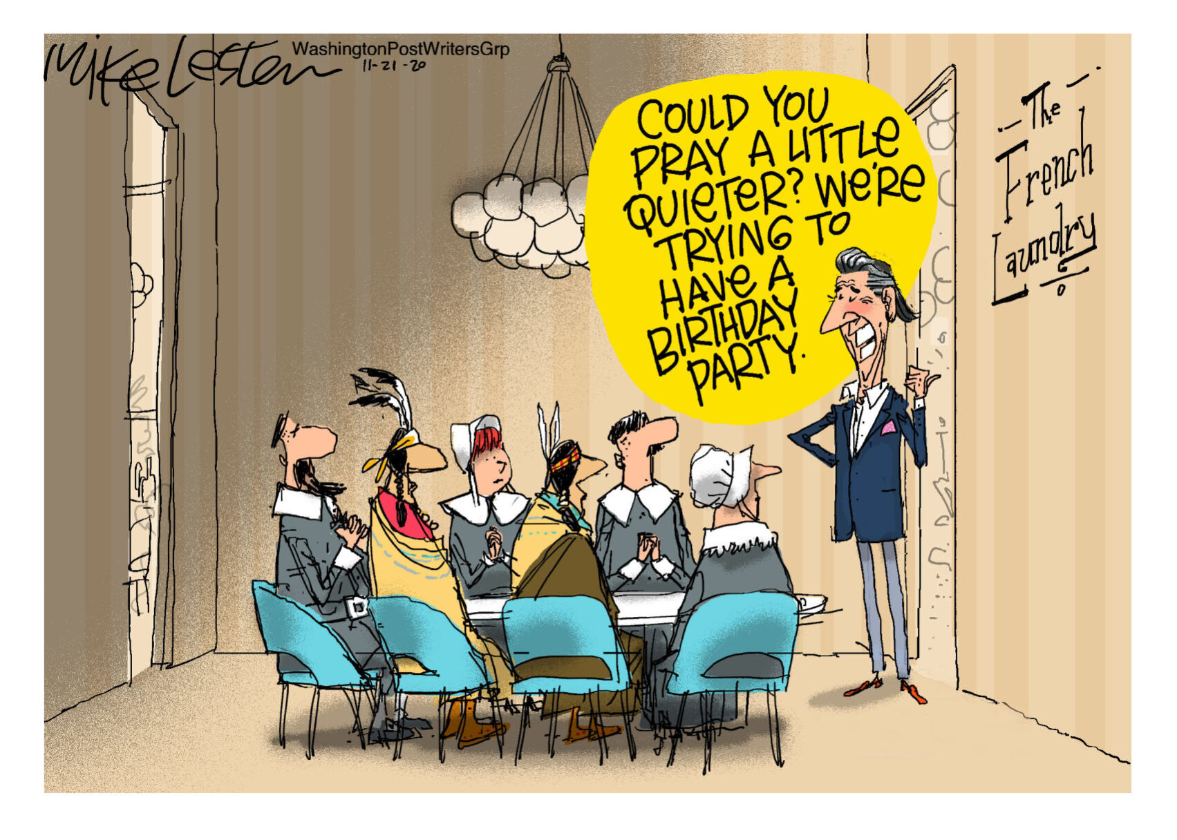 Mike Lester cartoon